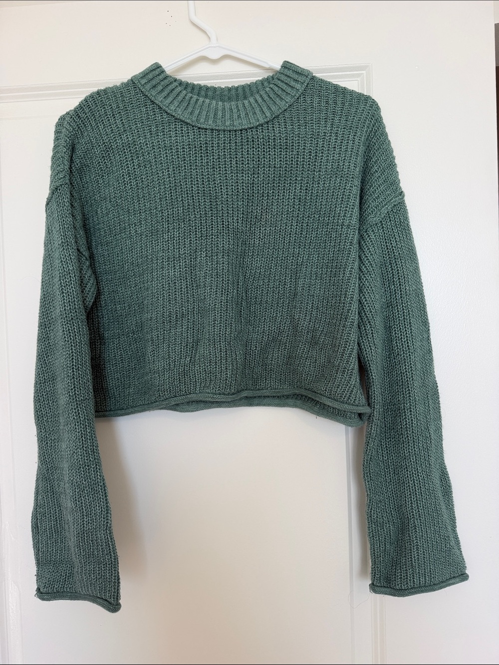 Cropped Crewneck Sweater